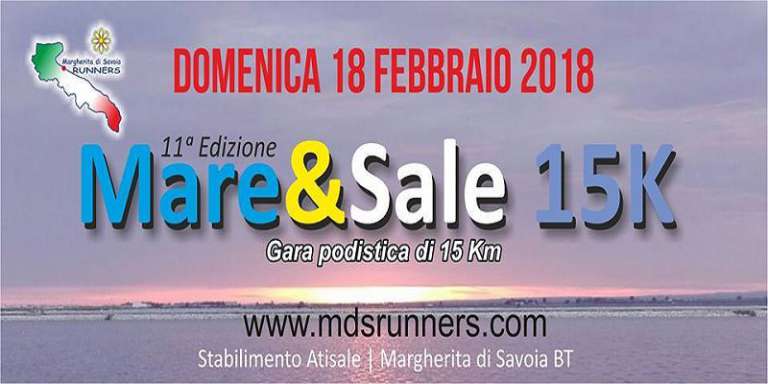 11^ EDIZIONE CORSA SU STRADA “MARE&SALE 15K”