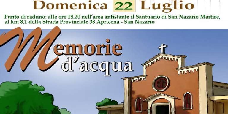 SAC TRATTURARTE, VISITA GUIDATA “MEMORIE D’ACQUA” AL SANTUARIO DI SAN NAZARIO