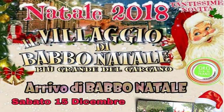 AL VILLAGGIO ARRIVA BABBO NATALE