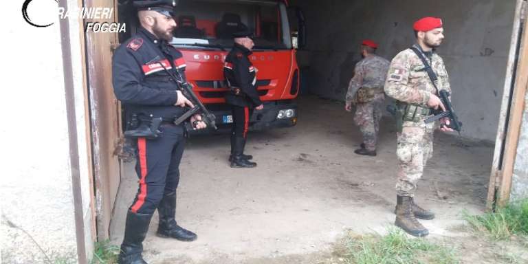 RUBATI FURGONI E MEZZI, UN AUTO RECUPERATA. ANCORA IN ATTO OPERAZIONE CARABINIERI