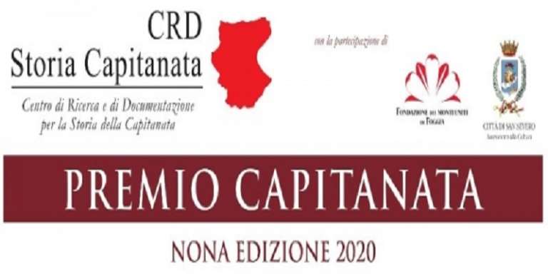 PREMIO CAPITANATA 2020, PUBBLICATO IL BANDO