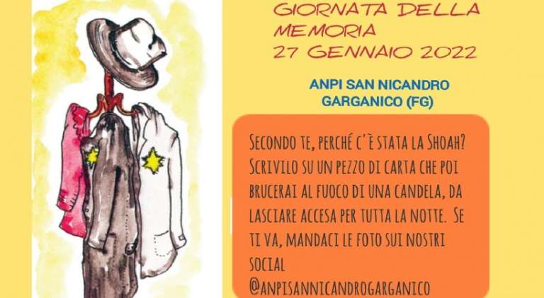 ANPI SAN NICANDRO, INTERESSANTE INIZIATIVA PER LA “GIORNATA DELLA MEMORIA”