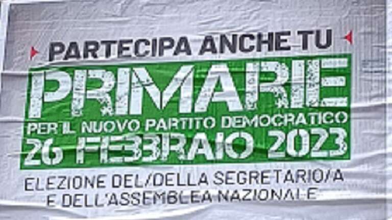 26 MARZO, PRIMARIE DEL PARTITO DEMOCRATICO