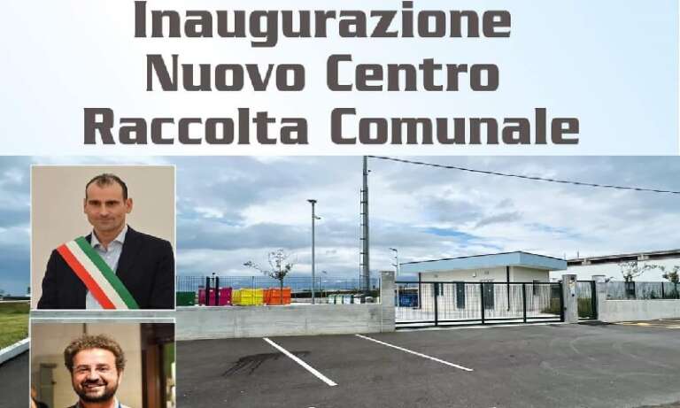 APRICENA, INAUGURAZIONE DEL NUOVO CENTRO COMUNALE DI RACCOLTA