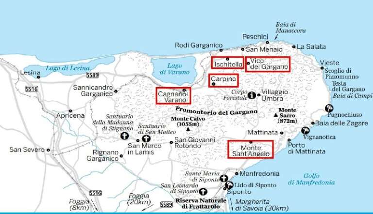 ECCO IL PIANO DI MOBILITA’ SOSTENIBILE DELL’AREA INTERNA GARGANO