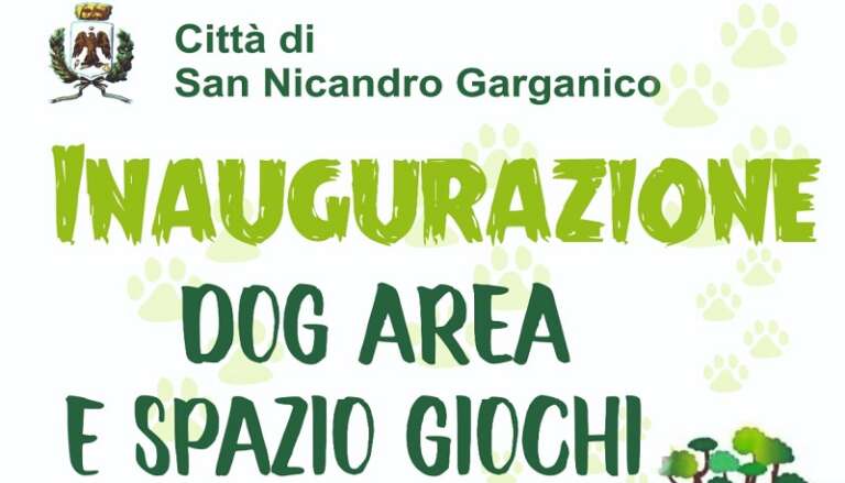 SAN NICANDRO, INAUGURAZIONE DOG AREA E SPAZIO GIOCHI