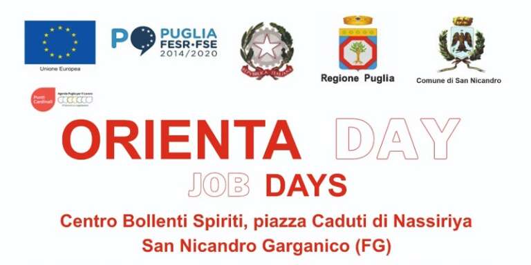 SAN NICANDRO GARGANICO: ORIENTA DAY – JOB DAYS