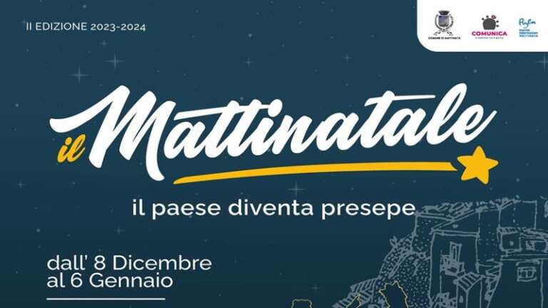 RITORNA “IL MATTINATALE”: IL PAESE DIVENTA PRESEPE