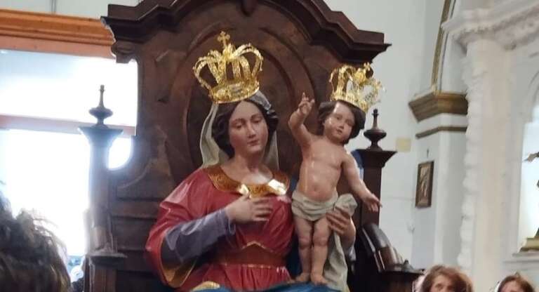 SAN NICANDRO, BENEDIZIONE NUOVA STATUA MADONNA DELLE GRAZIE