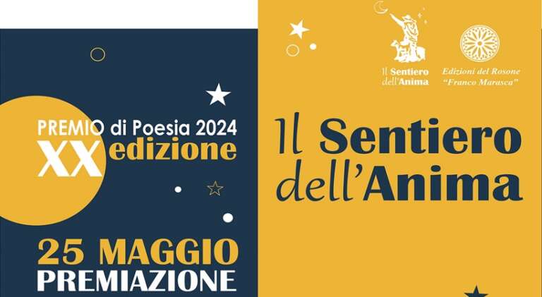 PREMIAZIONE VINCITORI XX EDIZIONE PREMIO NAZIONALE DI POESIA “IL SENTIERO DELL’ANIMA”